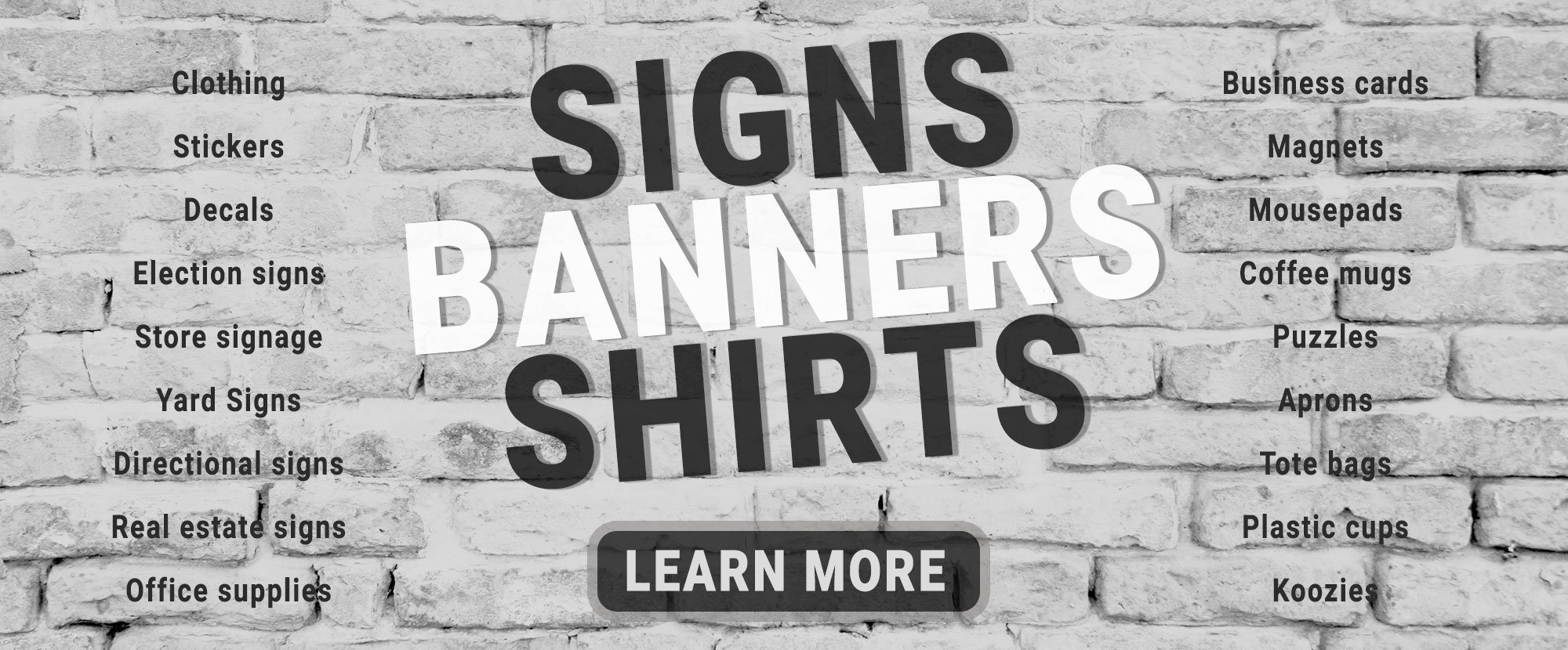 Printing Services Sign Screen Printers Victoria Tx Rapid Signs Banners And Shirts Graphic